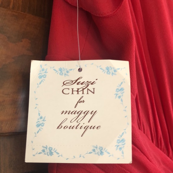 Suzy Chin, size 14, tomato-red color - Picture 3 of 4